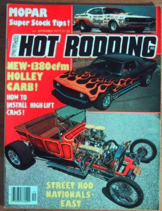 POPULAR HOT RODDING 1977 SEPT - SCARAB Z, GT350, PAUL ROSSI*